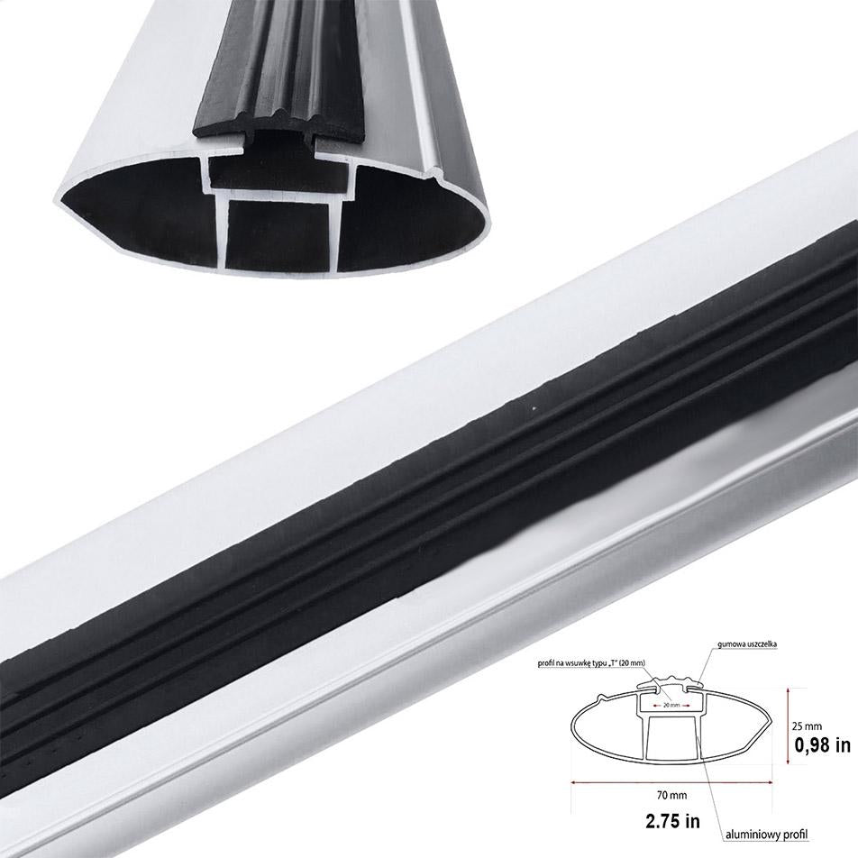 Fiat Tipo Cross Roof Rack Cross Bars Black Fiat Tipo Cross Roof Rack Cross Bars Black